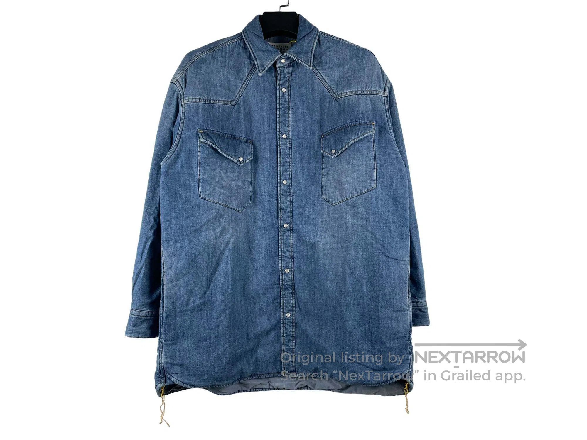 Maison Margiela Maison Margiela size 39 Quilted Aged Denim Jacket Size US M / EU 48-50 / 2 - 1 Thumbnail