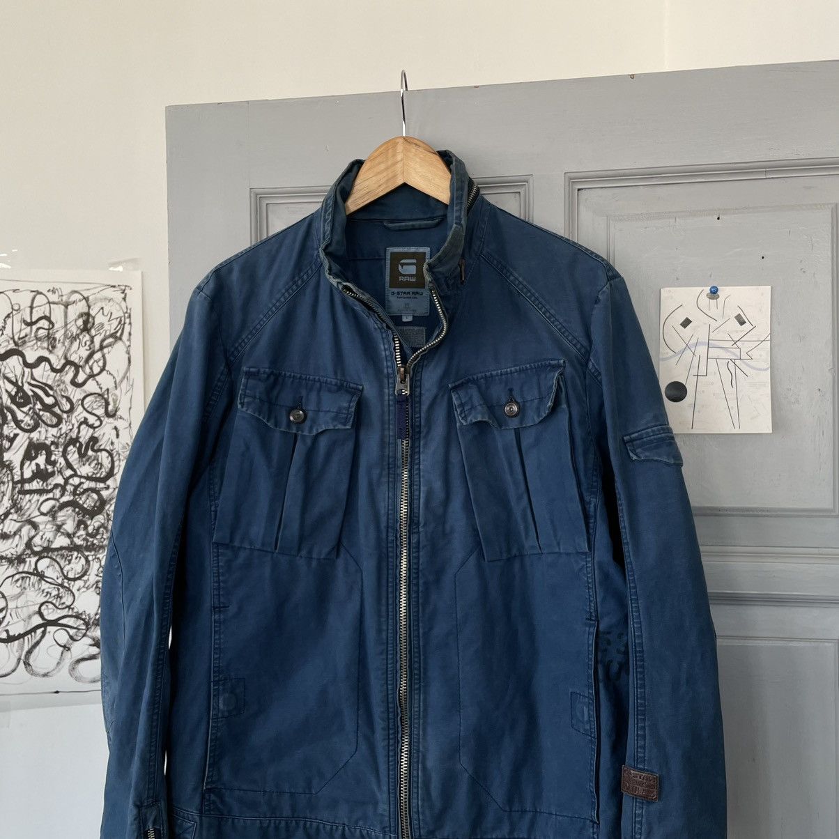 G-Star × Vintage Vintage Avantgarde G-Star Distressed G-Star RAW Sz L Size US L / EU 52-54 / 3 - 4 Thumbnail