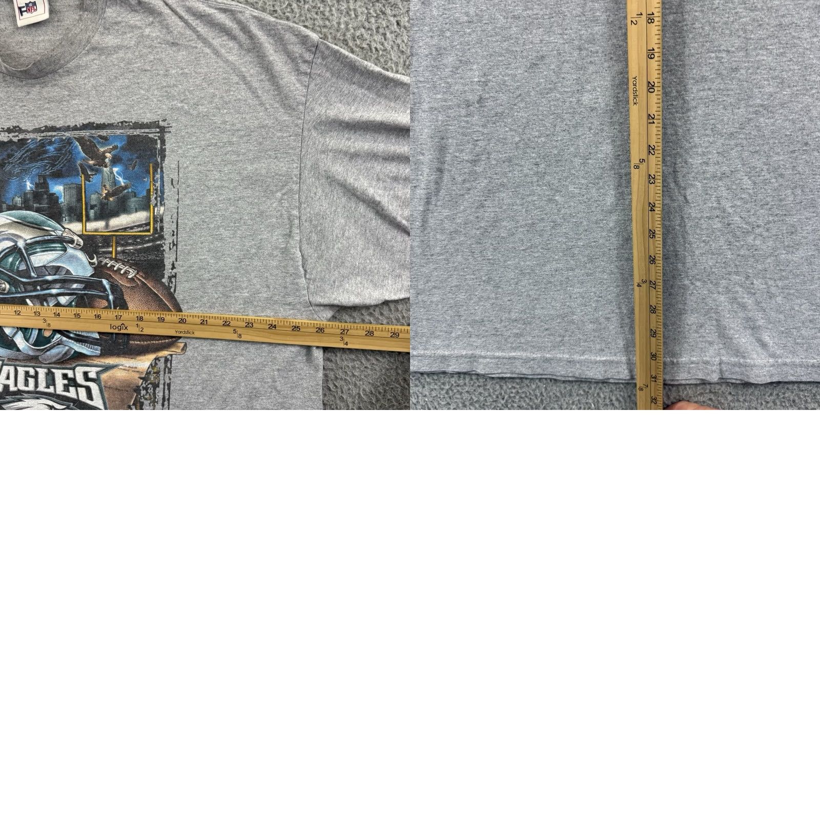 NFL VINTAGE NFL Philadelphia Eagles Shirt Mens 2XL Gray Short Sleeve T-Shirt Football Fans 90s Mens Size US XXL / EU 58 / 5 - 8 Thumbnail