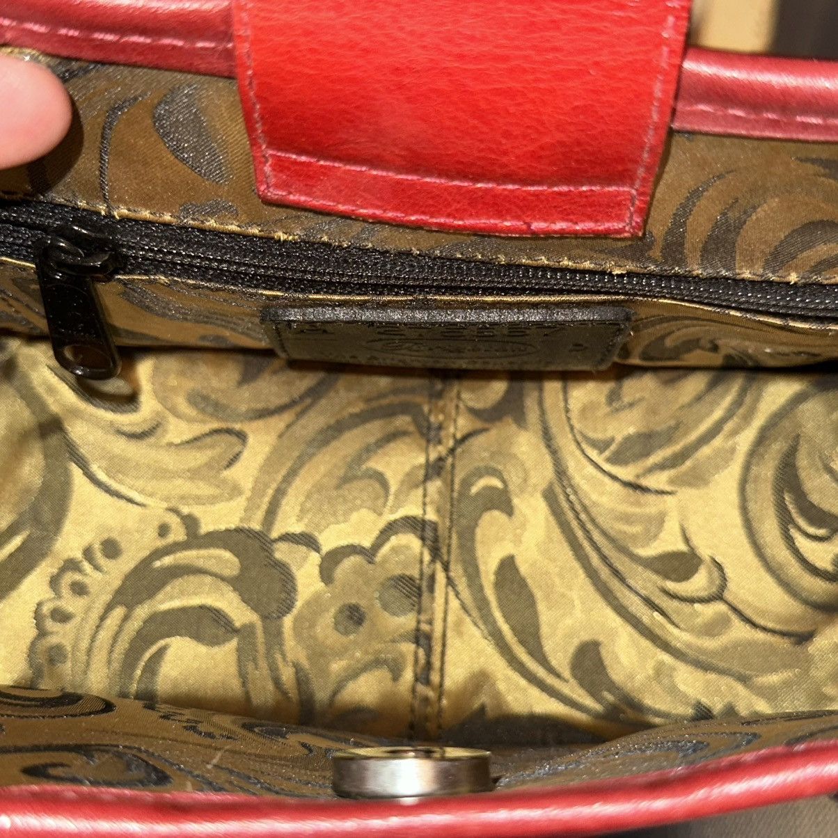 Brighton Vintage Brighton Florentina red croc mini bag Size ONE SIZE - 9 Thumbnail