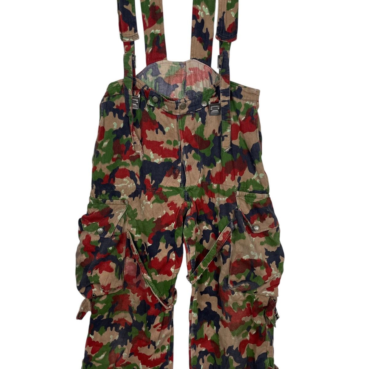 Other Vtg 70s Swiss Army M70 Alpenflage Combact Trouser Jumpsuit Size US 34 / EU 50 - 4 Thumbnail