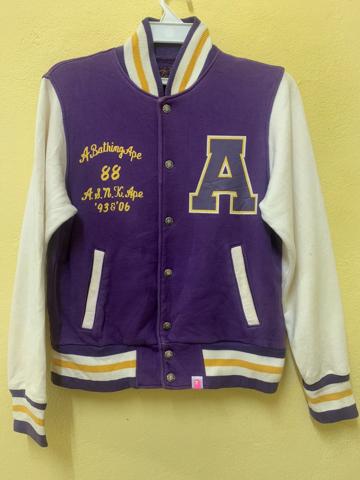 Bape Apee Sweat Varsity Jacket Size XS / US 0-2 / IT 36-38 - 3 Thumbnail