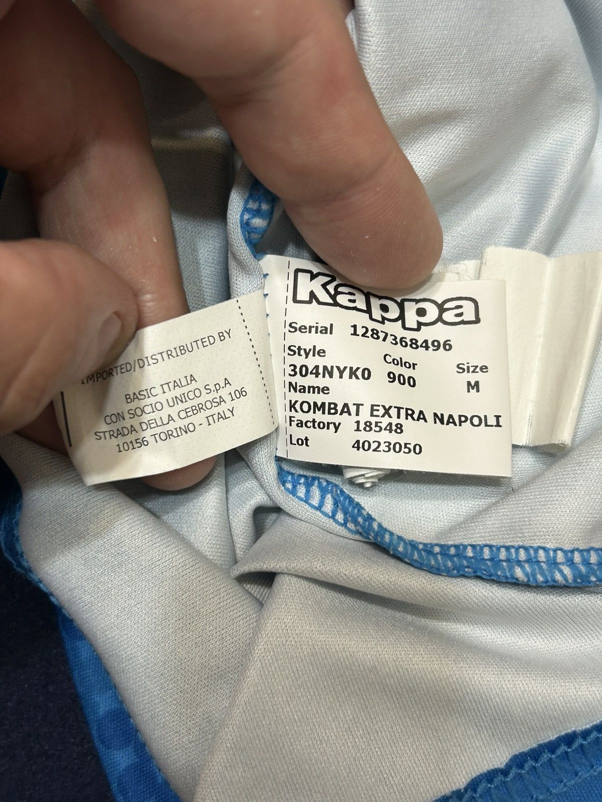 Kappa SCC Napoli 2019/2020 Kappa Soccer Jersey Football Shirt M Size US M / EU 48-50 / 2 - 9 Thumbnail