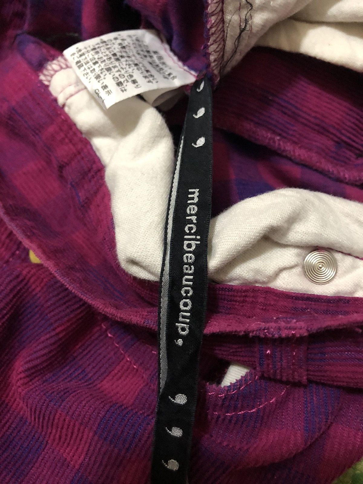 Issey Miyake RARE MERCIBEAUCOUP Japan CHECKERED Corduroy Trousers Pants Size US 32 / EU 48 - 11 Thumbnail