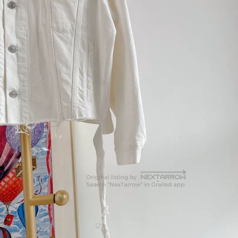 Balenciaga Balenciaga White denim jacket Size XXS / US 00 / IT 34 - 4 Thumbnail