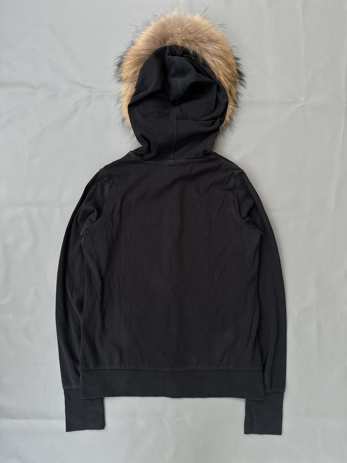 20471120 BLACK COLOUR UNIQLO Zip Fur Hoodie IfSixWasNine LGB style Size US S / EU 44-46 / 1 - 3 Thumbnail