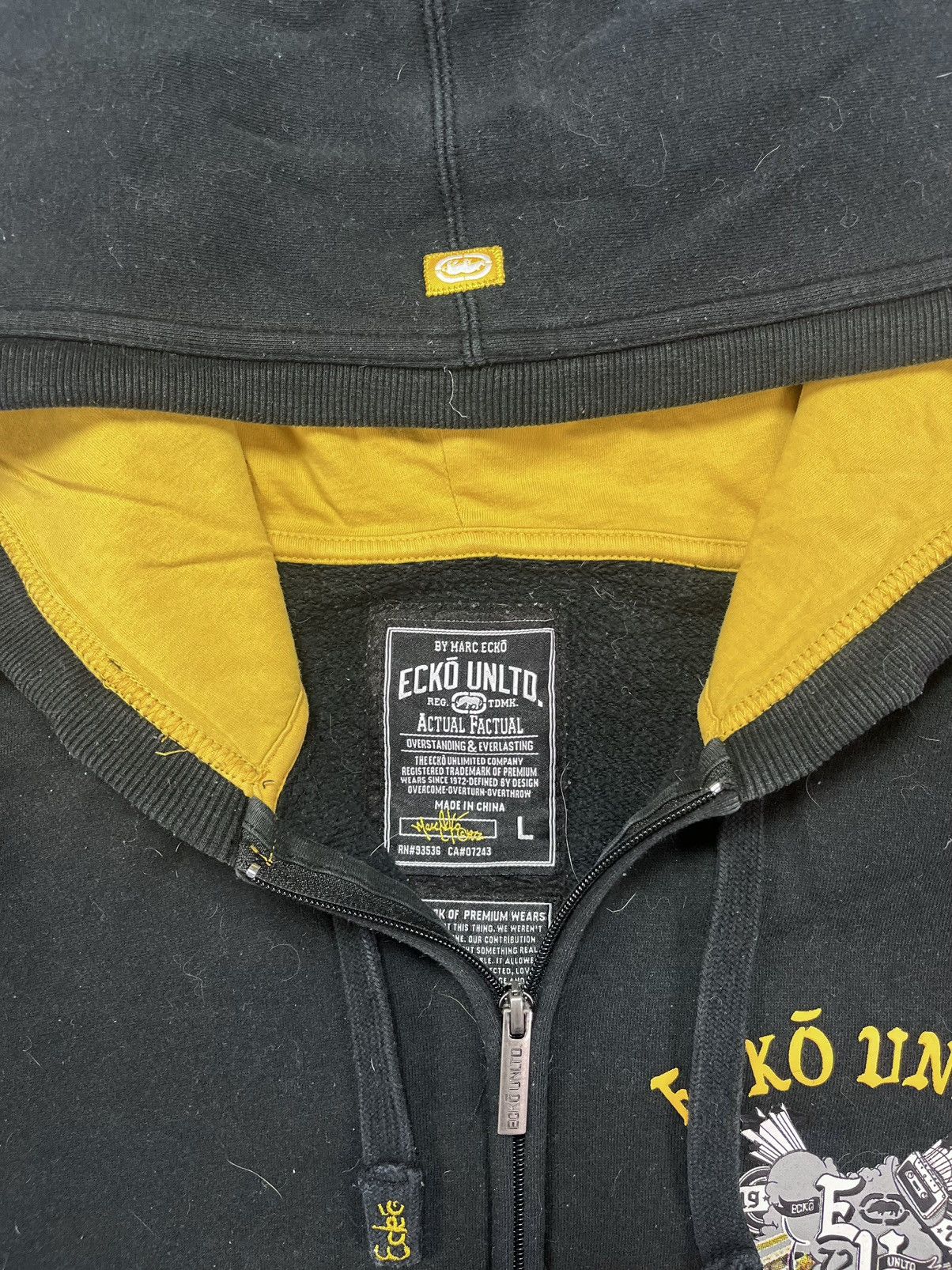 Ecko Unltd. Ecko Unltd Grafitti Spray Baggy Printed Zip Hoodie L XL Size US L / EU 52-54 / 3 - 8 Thumbnail