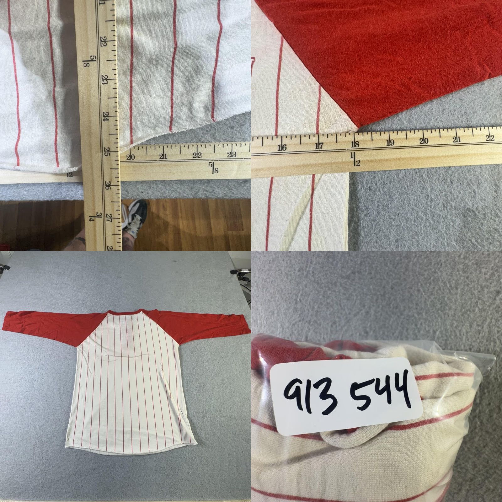 Soffe VINTAGE Southern Illinois Shirt Mens M Red White Baseball Jersey 70s 80s In Striped Henley 3/4 Sleeve College Sports Retro Size US M / EU 48-50 / 2 - 8 Thumbnail