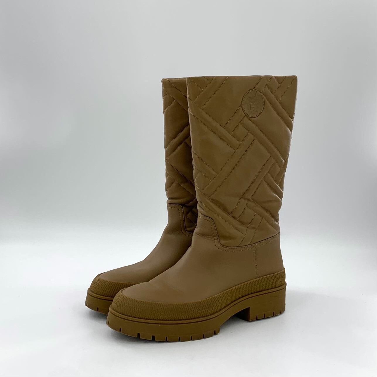 Hermes Hermes Leather Brown Boots 37 Women Size US 6.5 / IT 36.5 - 1 Thumbnail