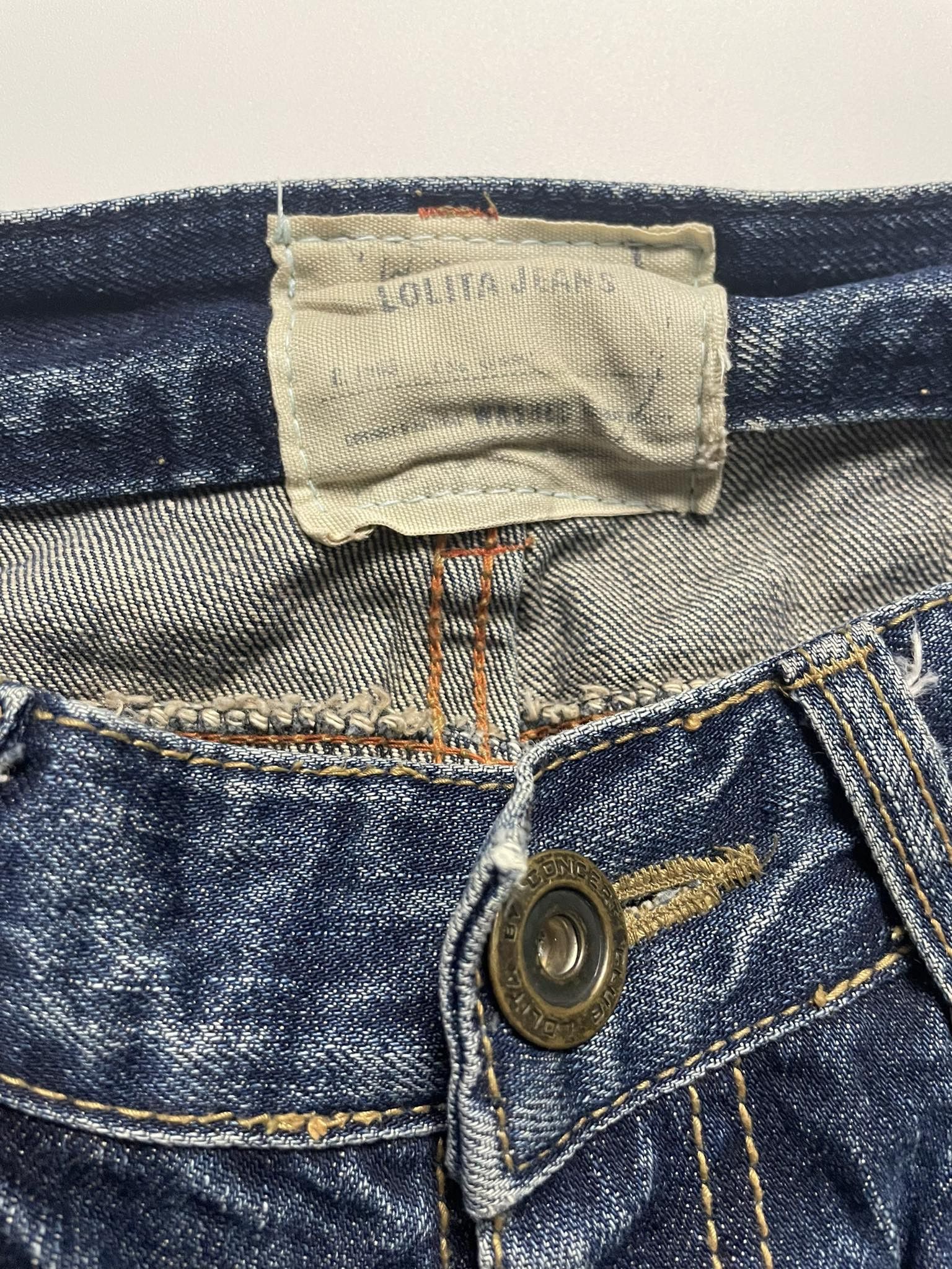 Japanese Brand × Vintage Vintage Lolita Embroidered Patch Jeans Size 30" / US 8 / IT 44 - 3 Thumbnail