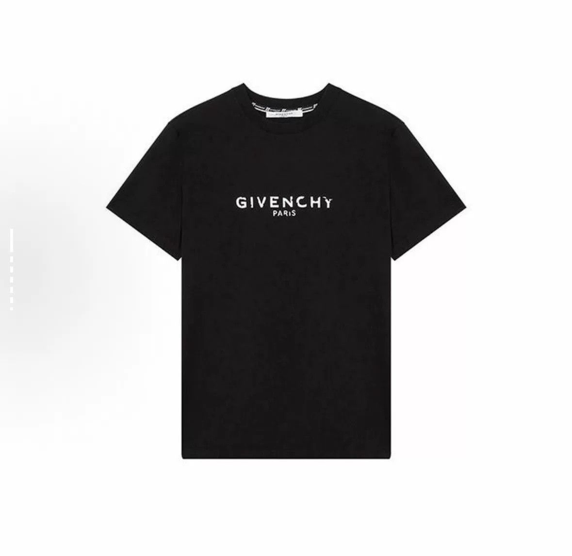 Givenchy Givenchy Distressed Logo Cotton Crewneck T-Shirt Size US XS / EU 42 / 0 - 1 Thumbnail