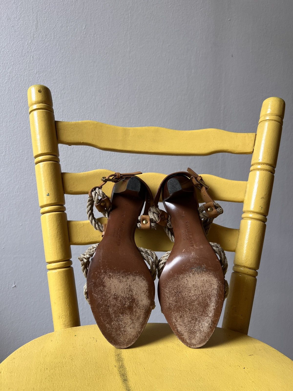 Ralph Lauren Purple Label Ralph Lauren Purple Label Heels Leather Rope Sandals Size US 8 / IT 38 - 9 Thumbnail