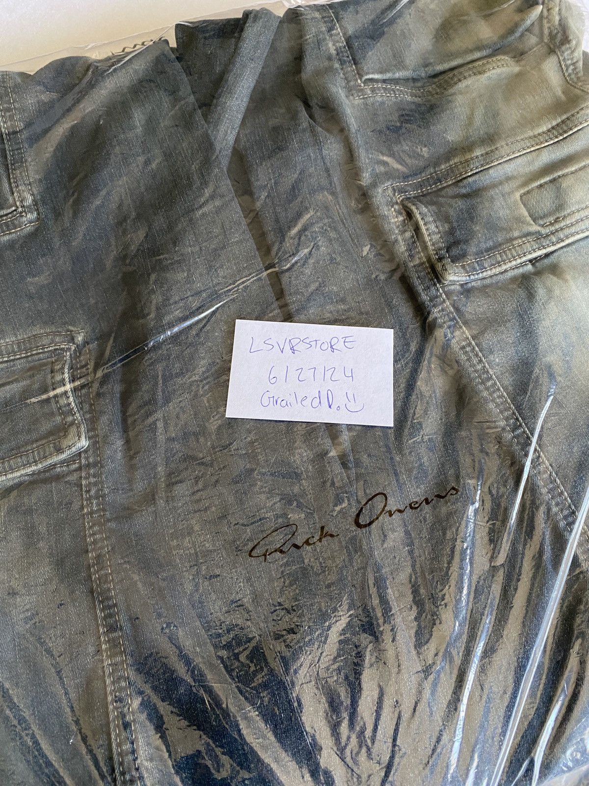 Rick Owens Rick Owens Double Cargo Jumbo Belas EDFU23 Mineral Pearl 46 Size US 30 / EU 46 - 5 Thumbnail