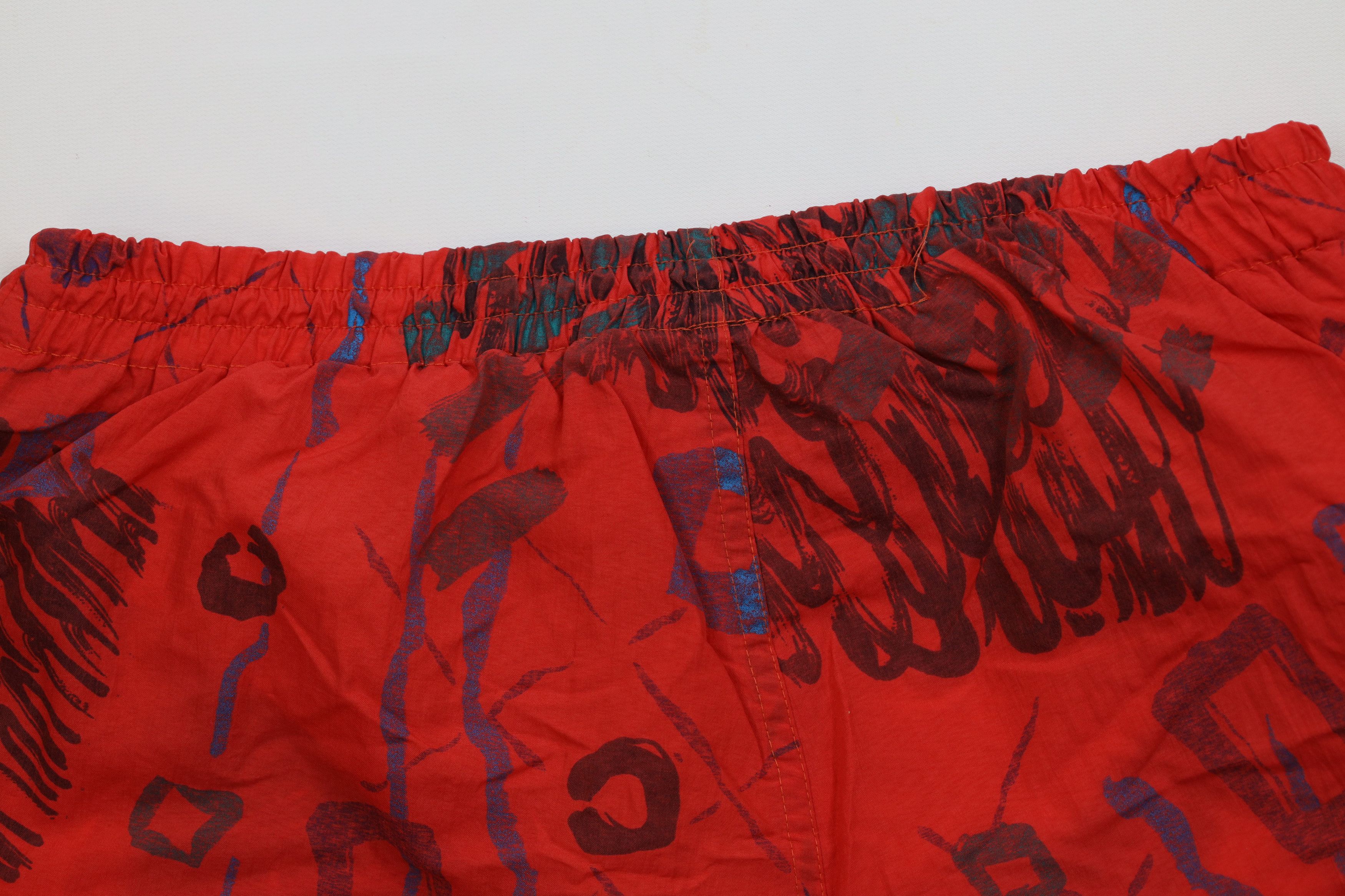 Vintage Vintage 90s Streetwear Lined Surfing Shorts Trunks Red Size US 34 / EU 50 - 10 Thumbnail