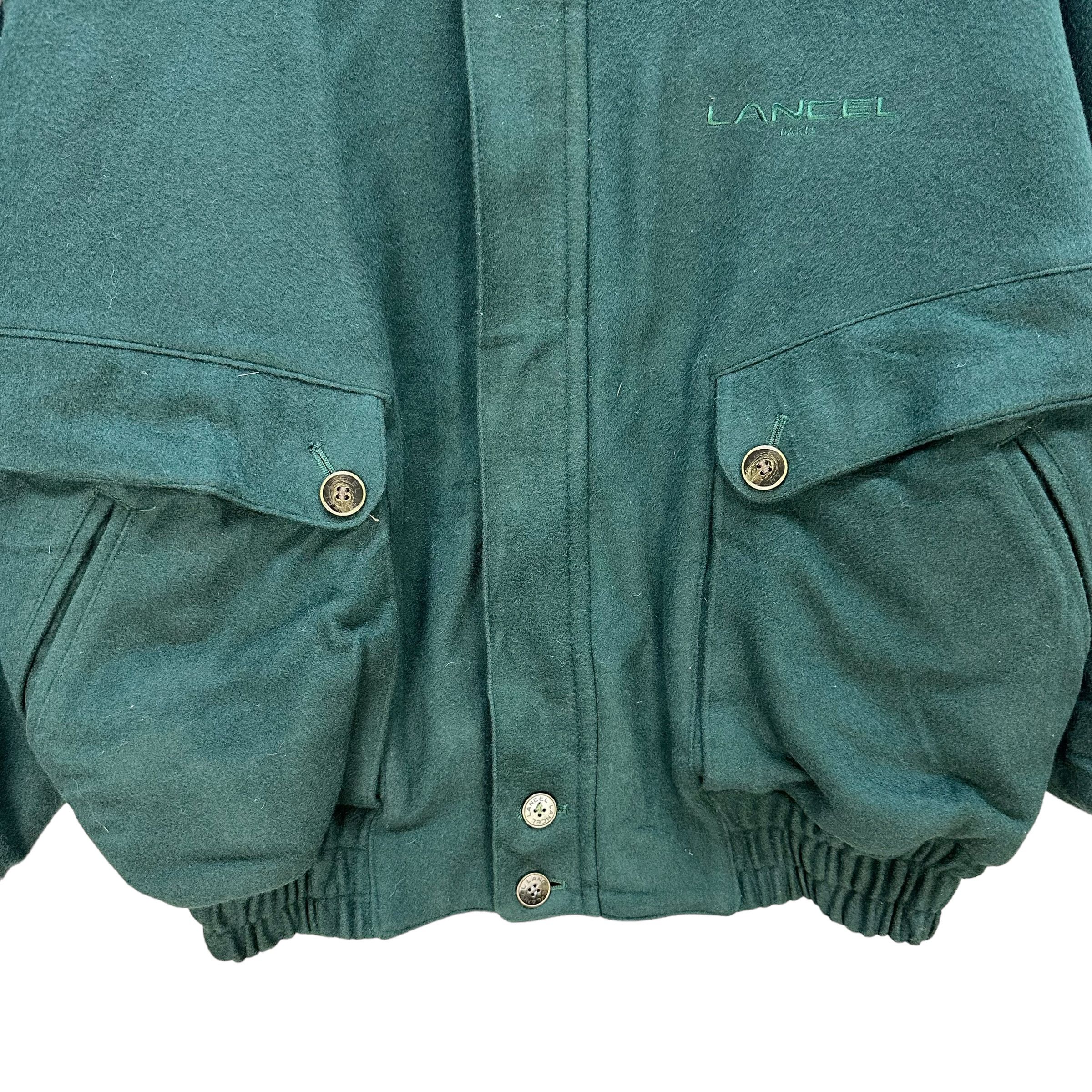 Lancel LANCEL Paris Embroidery Logo Green Wool Jacket #A46-1085 Size US M / EU 48-50 / 2 - 4 Thumbnail