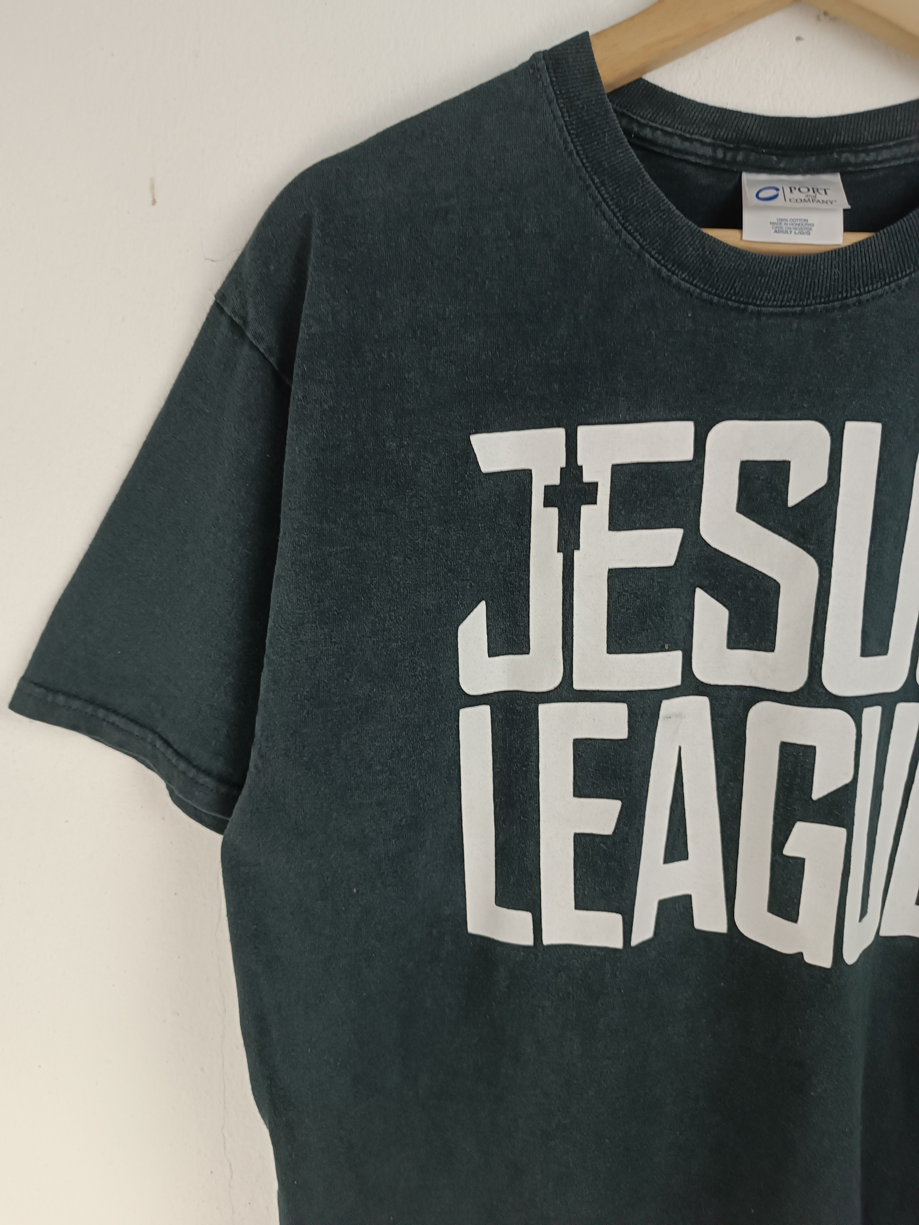 Vintage VINTAGE 2000s JESUS LEAGUE MICAH 6:8 KANYE BIBLE HELLSTAR Ts Size US M / EU 48-50 / 2 - 5 Thumbnail