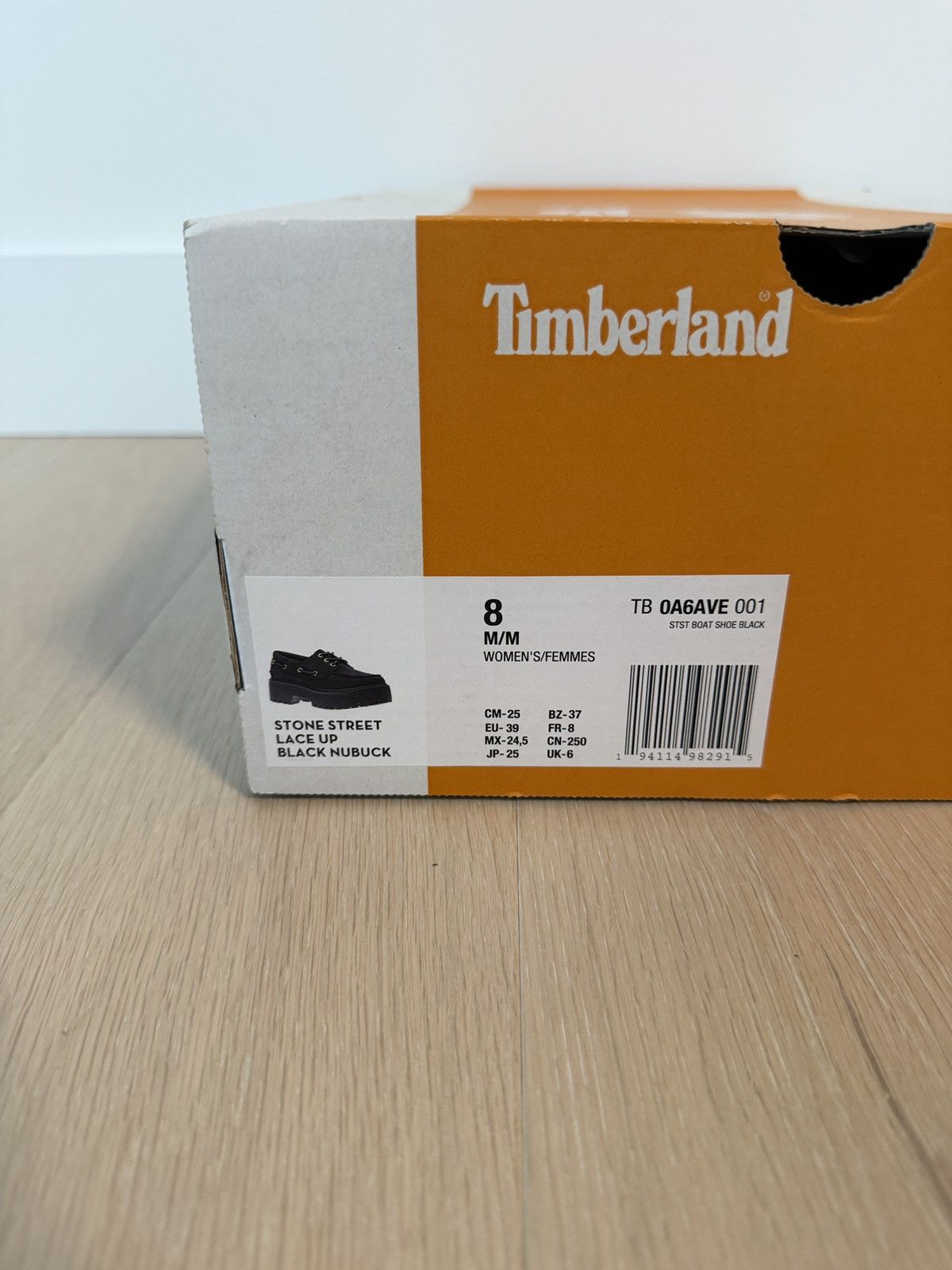 Timberland Stone Street Oxford Shoes Lace Up Black Nubuck
