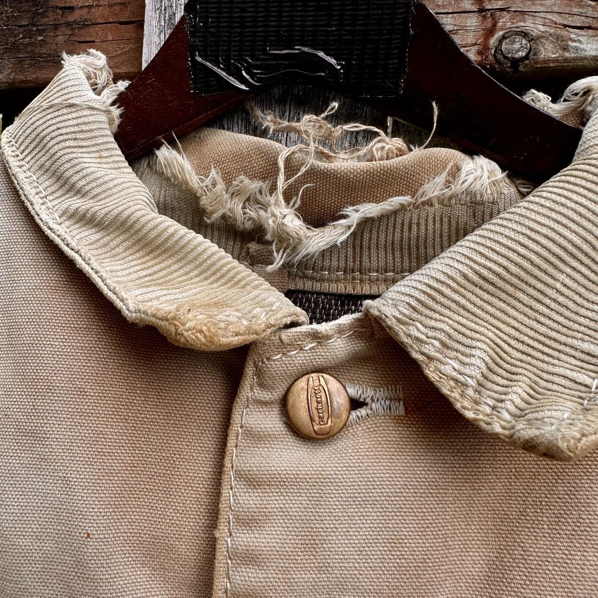 Carhartt × Vintage 70s Thrashed Carhartt miner Homeless Chore Coat Boro Crash Size US L / EU 52-54 / 3 - 11 Thumbnail