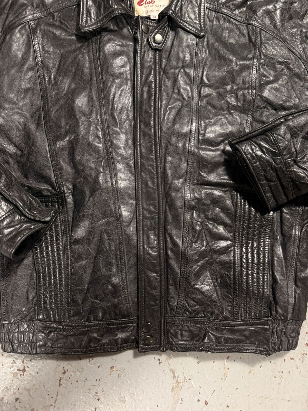 Other Vintage Club International Leather Jacket Size US M / EU 48-50 / 2 - 5 Thumbnail