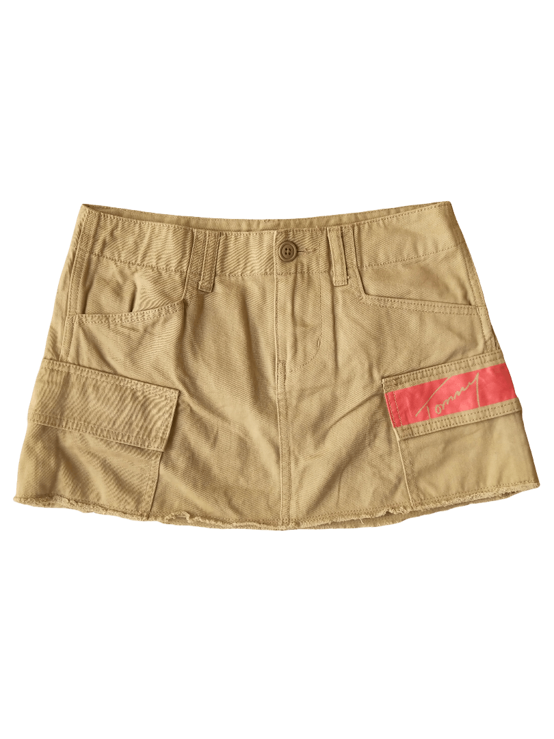 Tommy Hilfiger Tommy Hilfiger Japan Y2K Khaki Mini Skirt NYC Graphic Size 30" / US 8 / IT 44 - 4 Thumbnail
