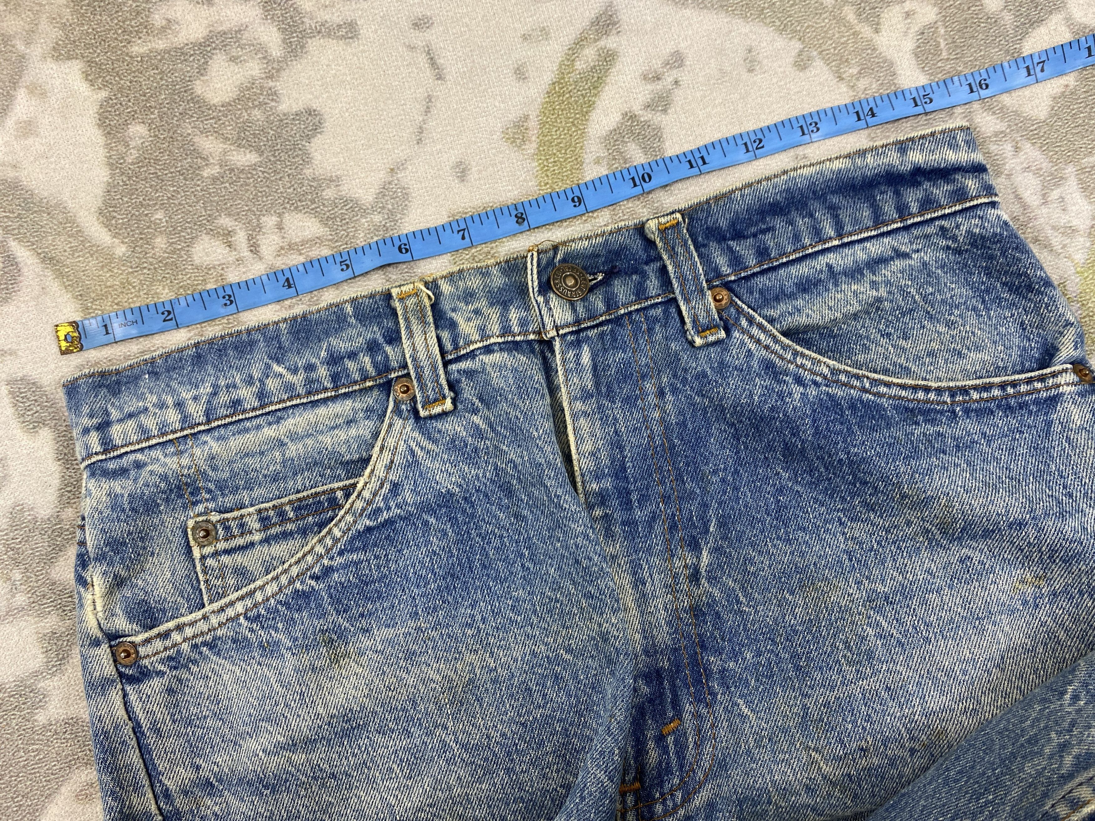 Vintage Distressed Vintage 80s Levi's Big E Orange Tab 31x30 JN3502 Size US 31 - 5 Thumbnail
