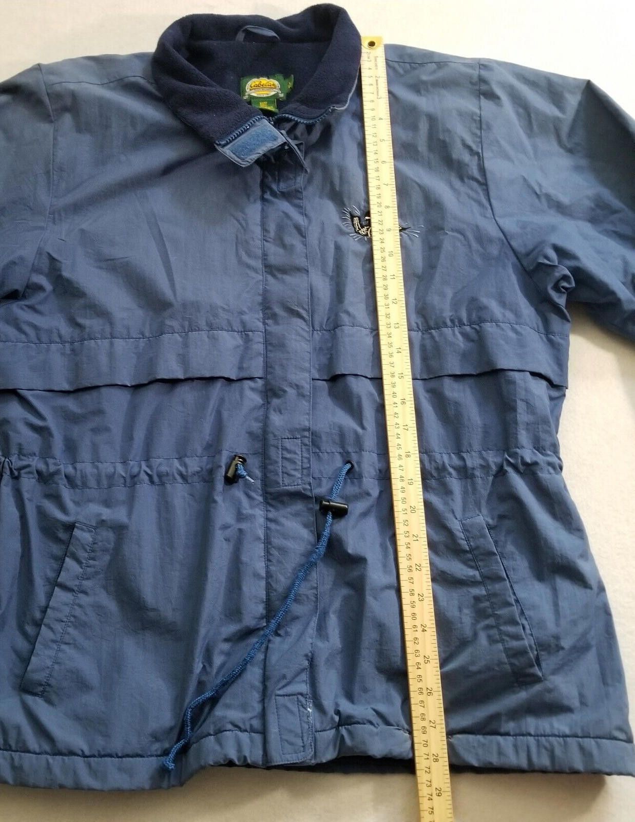 Cabelas Cabela's Women's Large Regular Blue Windbreaker Jacket Size L / US 10 / IT 46 - 6 Thumbnail