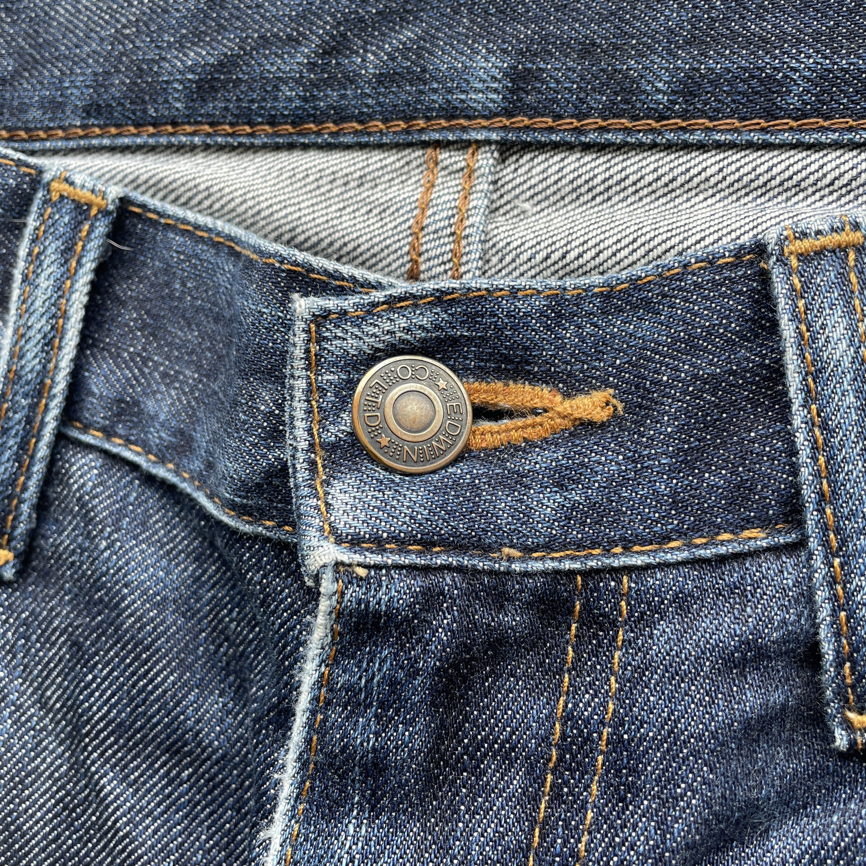 Edwin W32x29 Vintage Edwin Jeans Distressed Denim Faded Pants Size US 32 / EU 48 - 6 Thumbnail