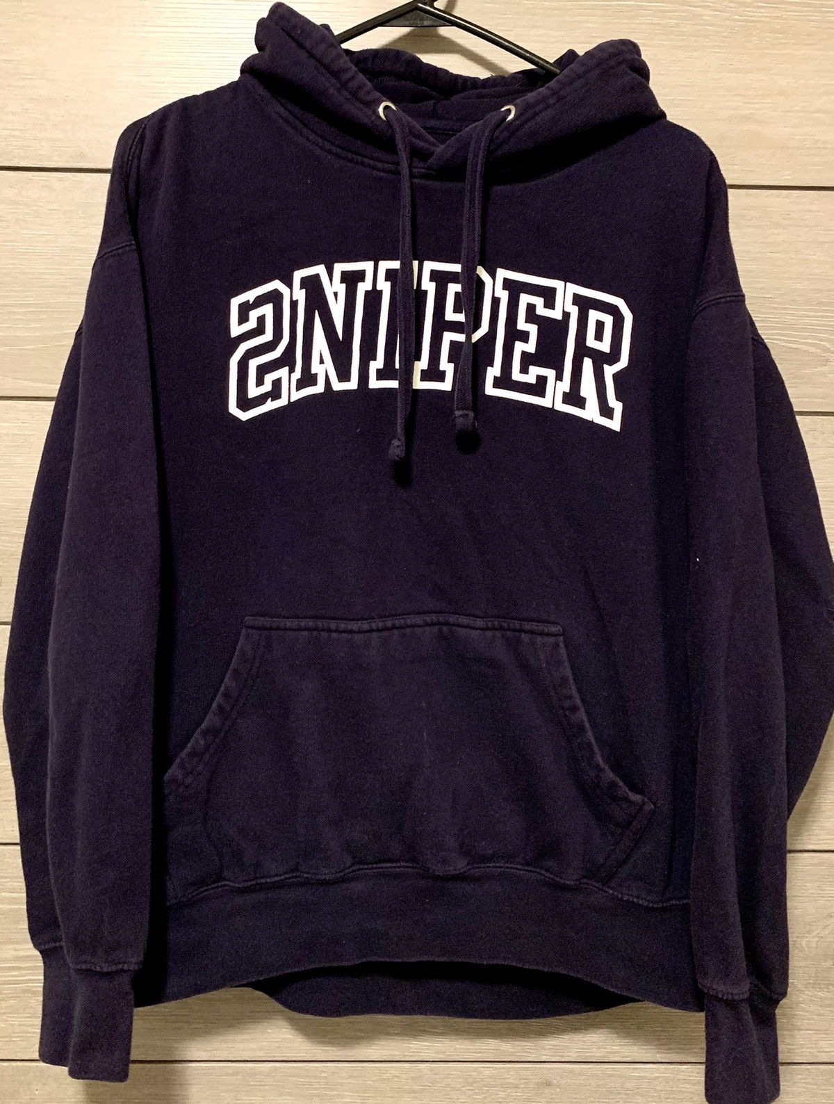 image of Sniper Gang Hoddje in Navy, Men's (Size Large)