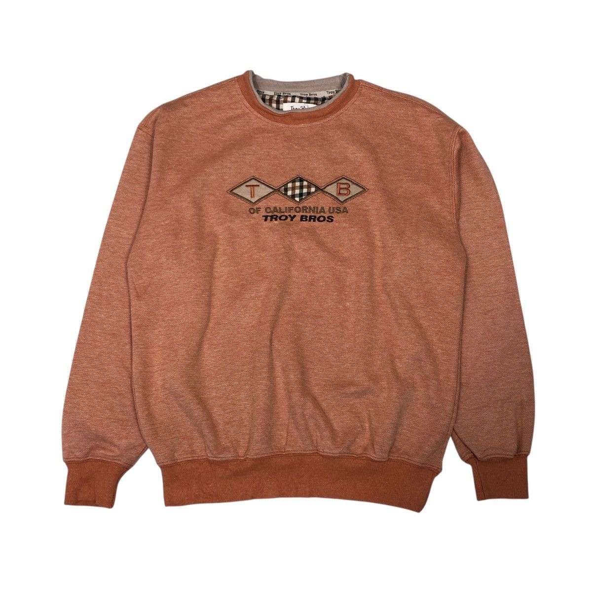 Japanese Brand 📌Vintage Sweatshirt Troy Bros Big Logo Embroidery Size US M / EU 48-50 / 2 - 1 Thumbnail