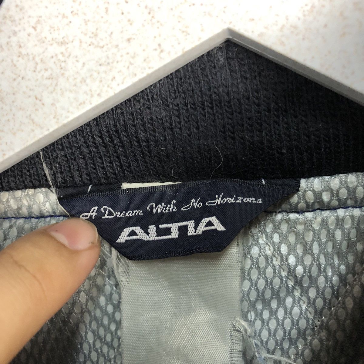 Japanese Brand D Alta Nissan Grey vintage Bombers Jacket #A2212 Size US M / EU 48-50 / 2 - 12 Thumbnail