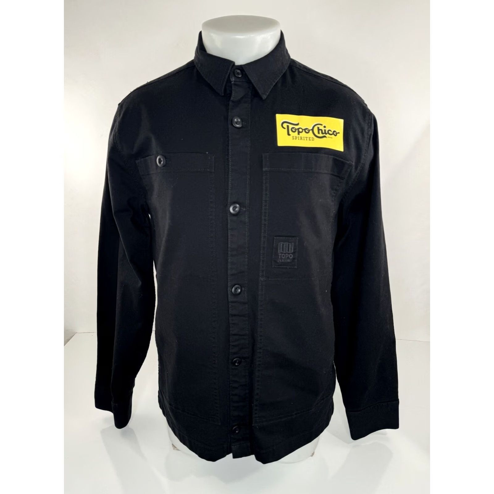 Topo Designs TOPO DESIGNS / TOPO CHICO Spirited - NEW w TAGS Mens M - DIRT JACKET Shirt Mens M Black Designer Topo Chico Size US M / EU 48-50 / 2 - 2 Thumbnail