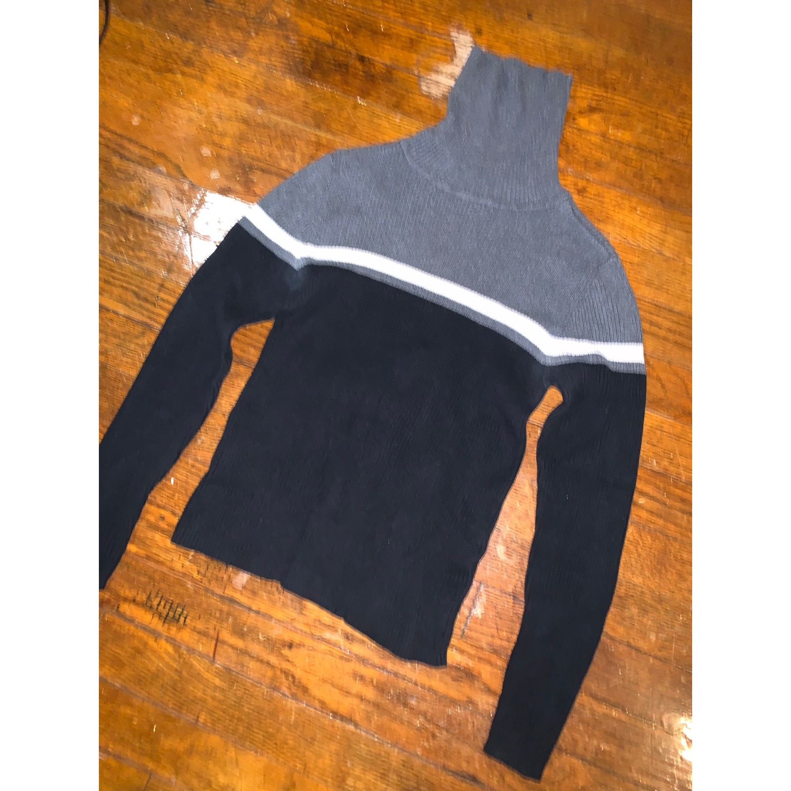 Gap Vtg 90s GAP Ribbed Turtleneck Sweater Womens Small Minimal Size S / US 4 / IT 40 - 3 Thumbnail