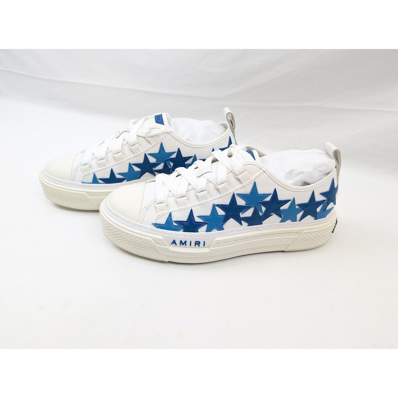 Amiri o1rshd1 Stars Court Low-Top Sneakers in Blue Size US 11 / EU 44 - 16 Thumbnail