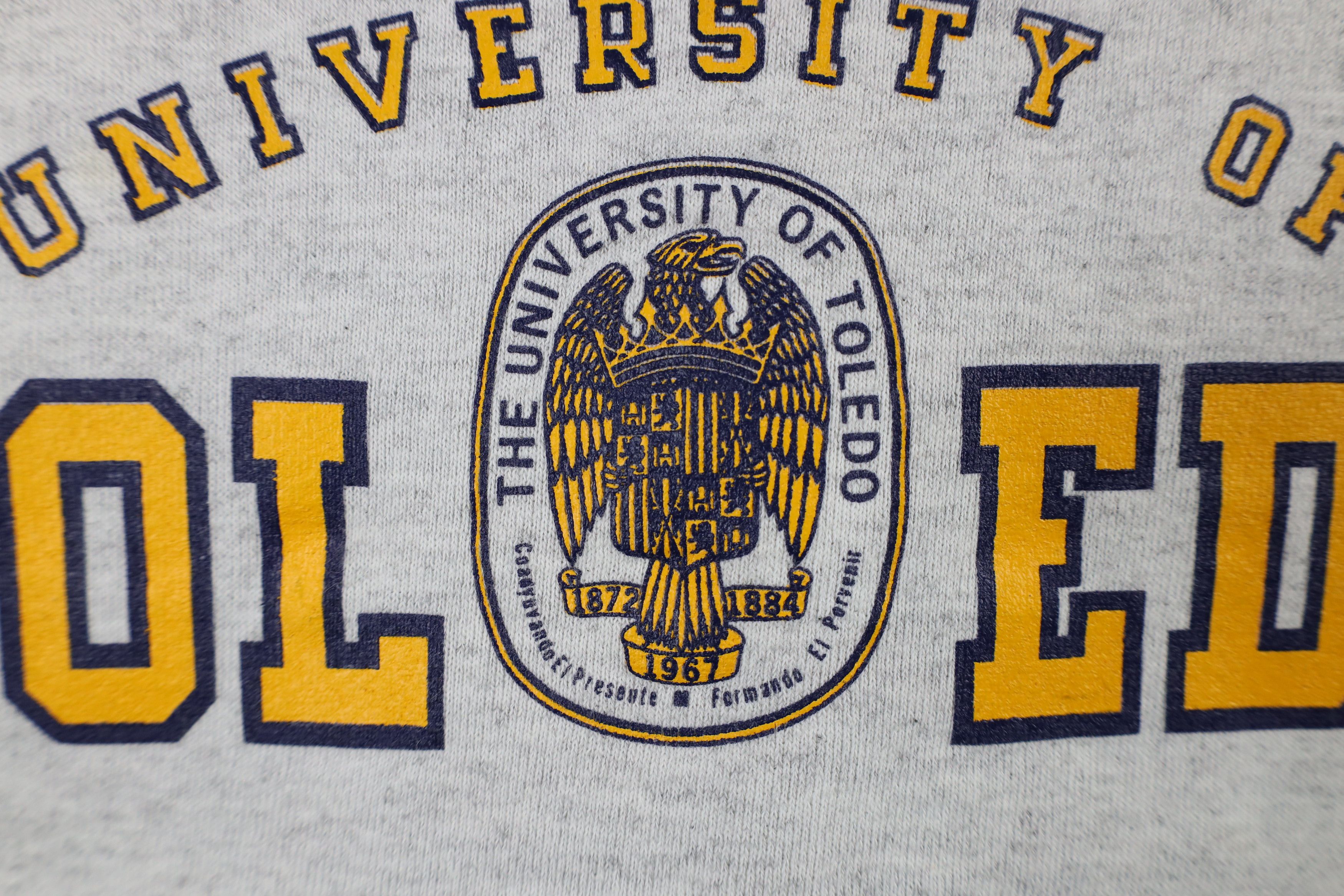 Vintage Vintage 90s Out University of Toledo Sweatshirt Gray USA Size US M / EU 48-50 / 2 - 5 Thumbnail