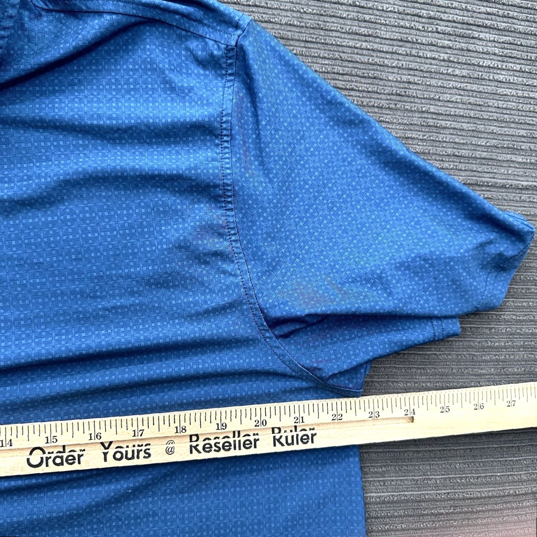Vintage Hickey Freeman Polo Shirt Men L Blue Geometric Print Golf Outdoors Shirt Polo L Blue Geometric Print Golf Outdoors Mens Size US L / EU 52-54 / 3 - 5 Thumbnail