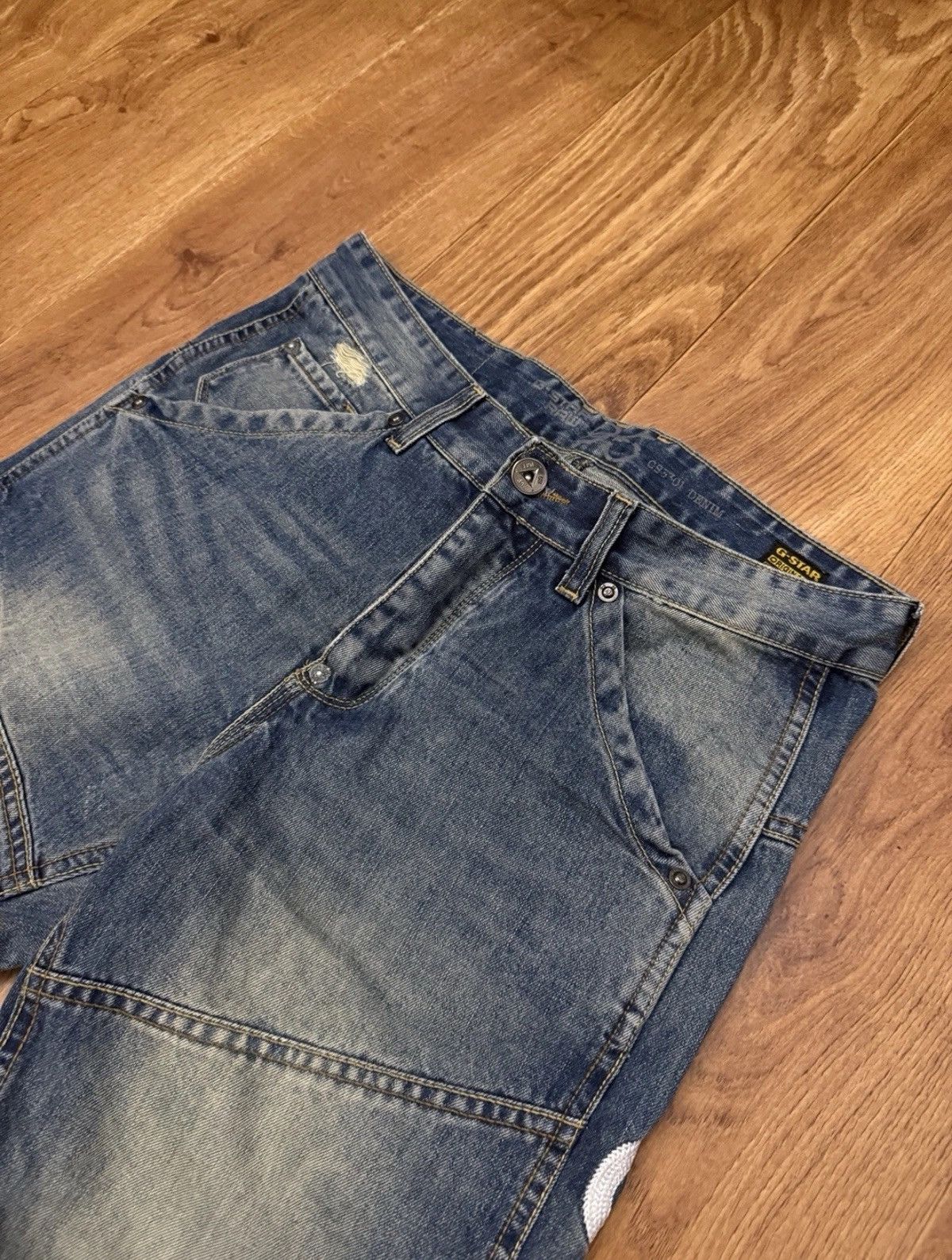 G-Star Vintage G-star Raw 3301 Jeans Big Logo Denim Pants Y2K Rap Size US 32 / EU 48 - 6 Thumbnail