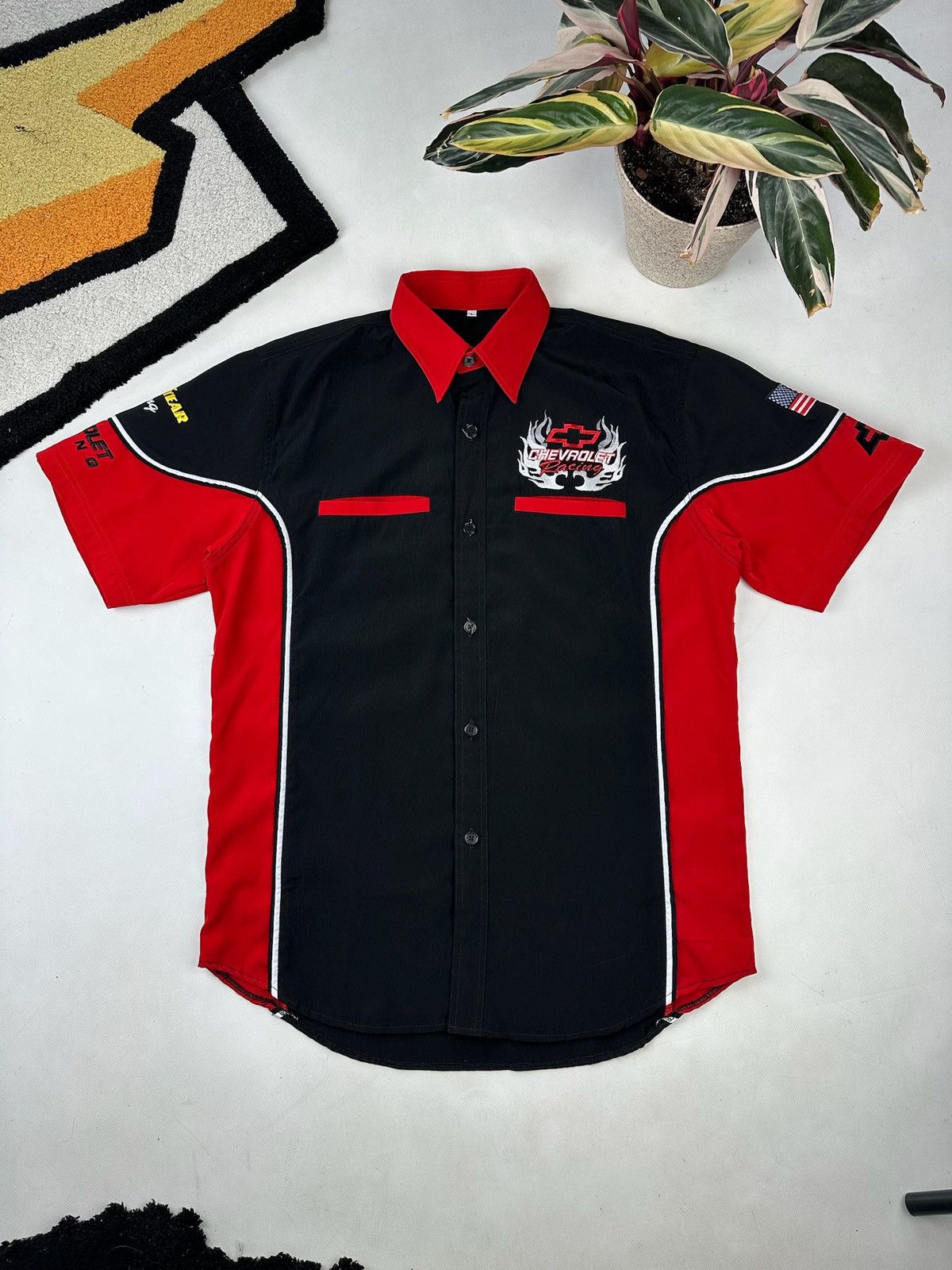 Chevrolet × Vintage Corvette Racing Button Up shirt Chevrolet USA flag vintage Size US L / EU 52-54 / 3 - 2 Thumbnail