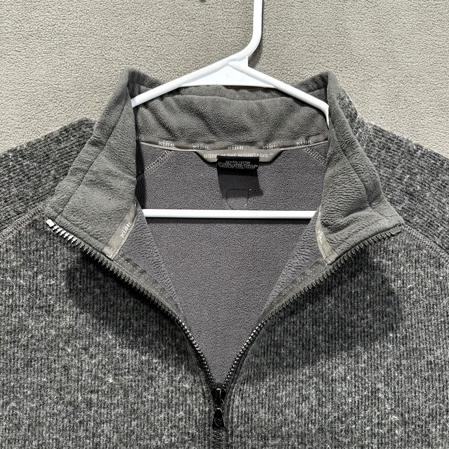 Vintage Kuhl Thermokore Sweater Mens XL Gray Wool Blend 1/4 Zip Pullover Outdoor GUC Size US XL / EU 56 / 4 - 6 Thumbnail