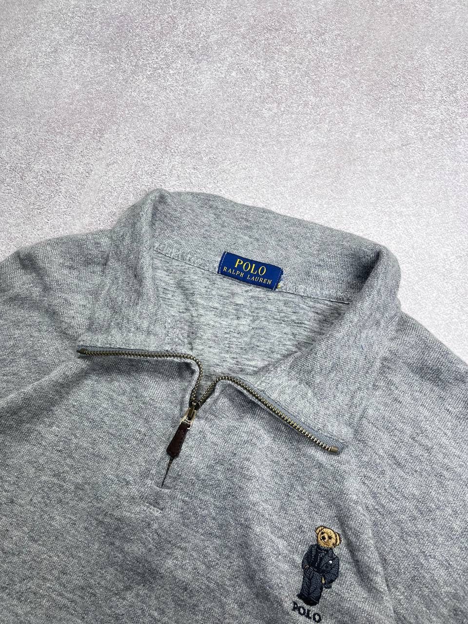 Polo Ralph Lauren × Vintage Vintage Polo Bear Ralph Lauren RL Quarter Zip Sweater XL Size US XL / EU 56 / 4 - 6 Thumbnail