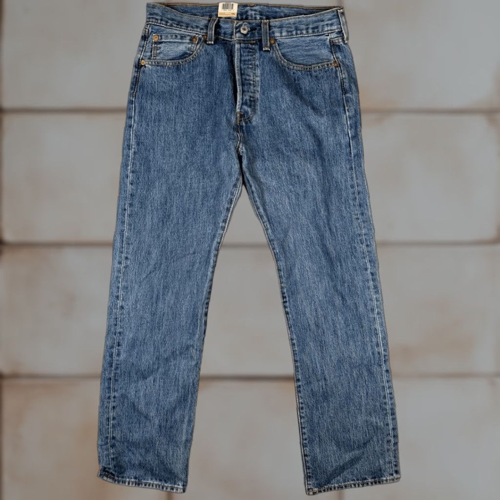 CO VINTAGE Levi Strauss & Co 501 Jeans Blue Straight Mens 32x30 Denim NWT Size US 32 / EU 48 - 1 Thumbnail