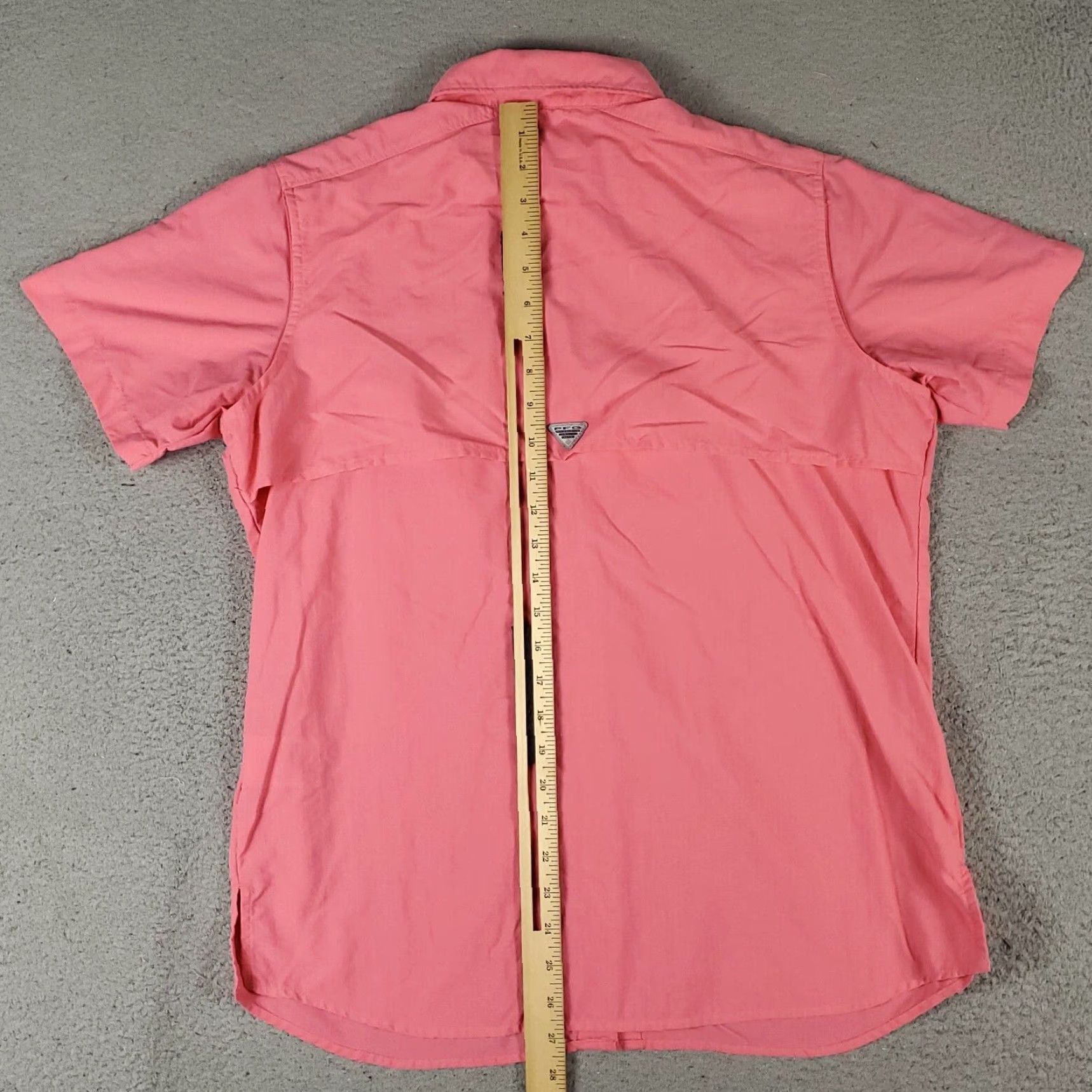 Pinko Columbia Shirt Womens Size Medium Pink Vented Outdoors Button Up Short Sleeve Size M / US 6-8 / IT 42-44 - 5 Thumbnail