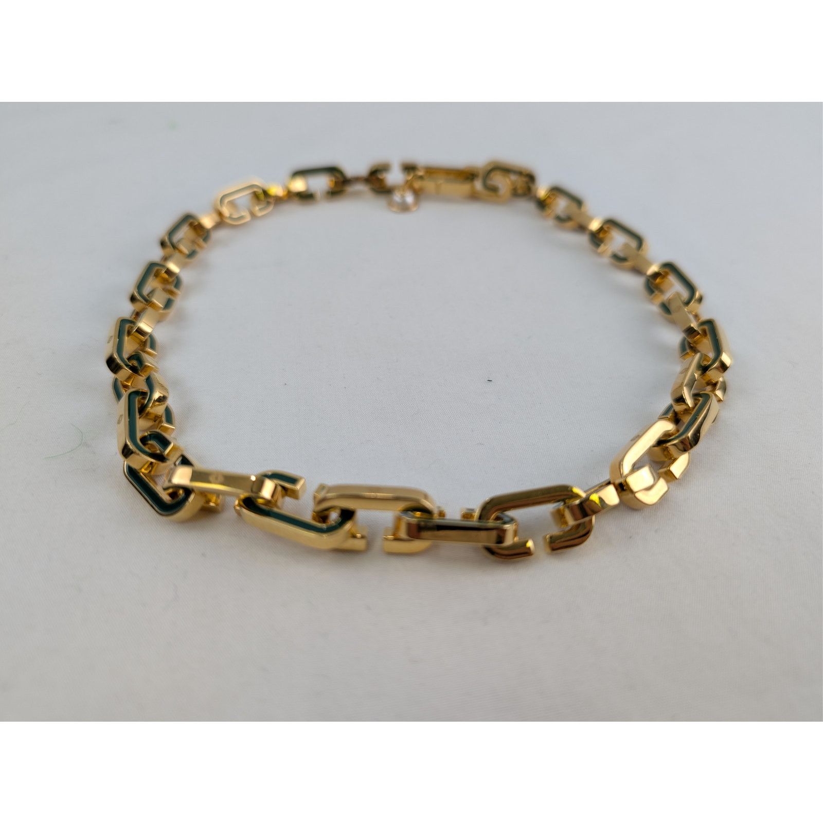 Casablanca o1rshd1 Size: OS / Brass / Enamel Bracelet in Green/Gold Size ONE SIZE - 4 Thumbnail