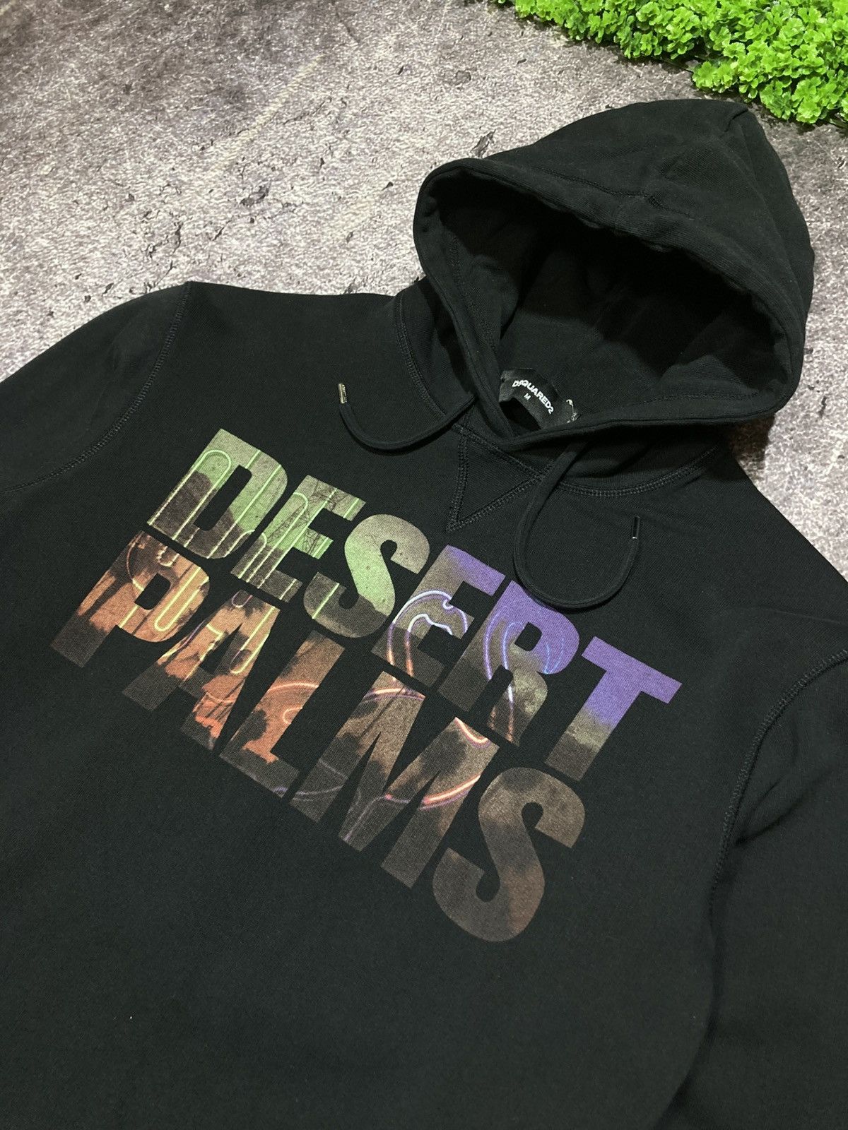 Dsquared2 Dsquared2 Desert Palms Black Hoodie Men's M Size US M / EU 48-50 / 2 - 2 Thumbnail