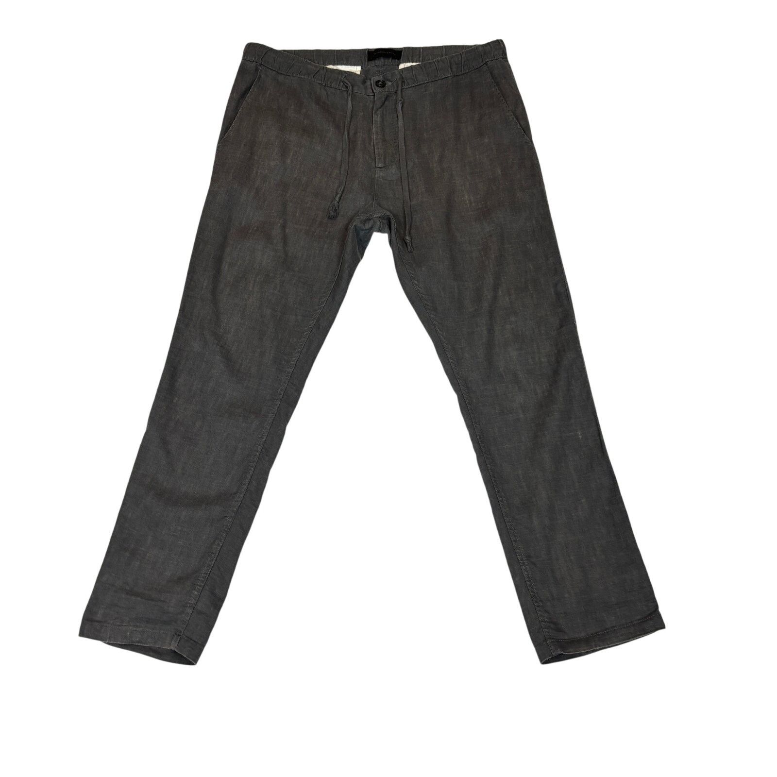 John Varvatos John Varvatos Star USA Robbie Tailored Slim Linen Pants 36 Size US 36 / EU 52 - 1 Thumbnail