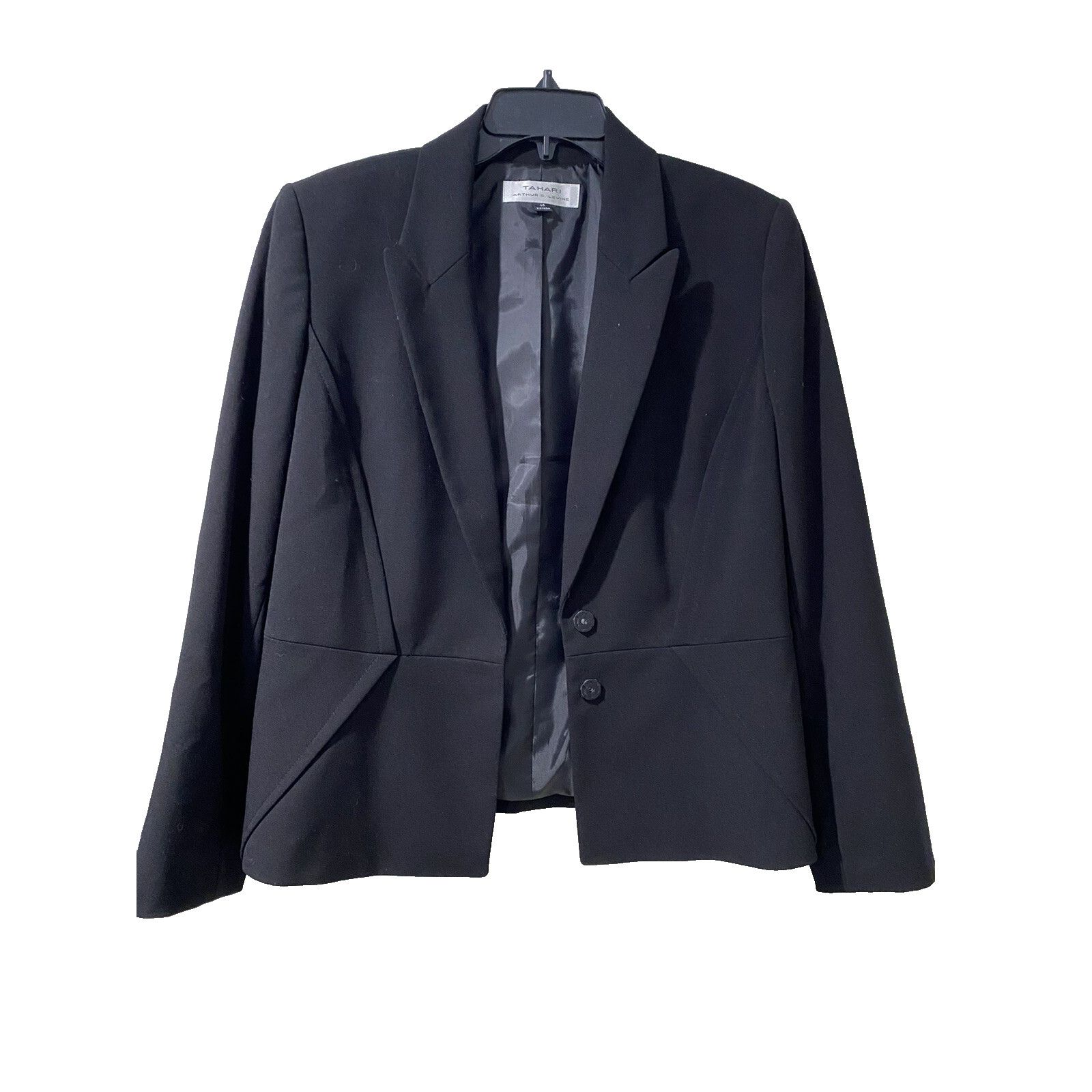 & Other Stories Tahari Black Women Blazer Size 14 A001740 Size XL / US 12-14 / IT 48-50 - 1 Thumbnail