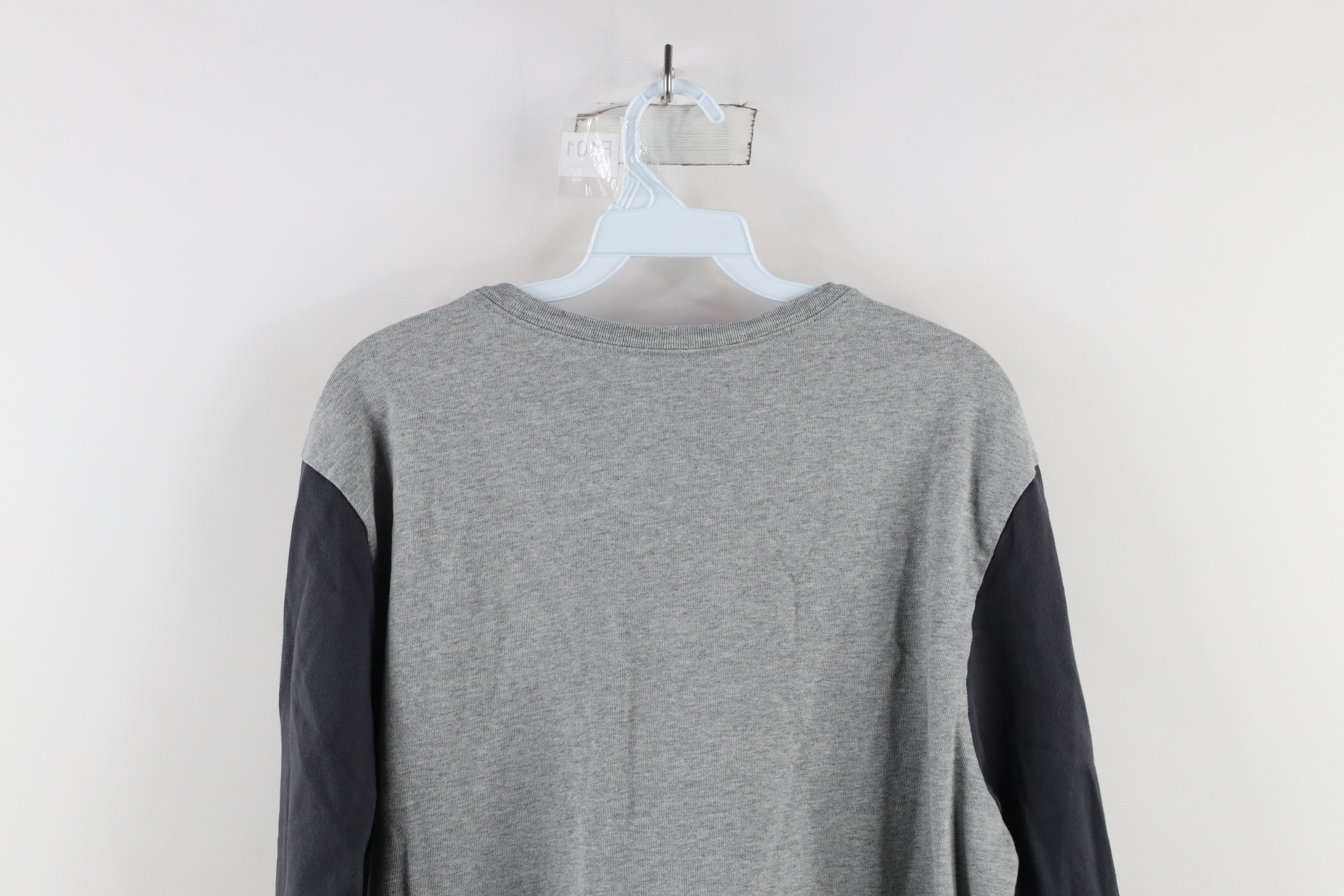 Nike × Vintage Nike University of Michigan Long Sleeve T-Shirt Gray Size US L / EU 52-54 / 3 - 9 Thumbnail