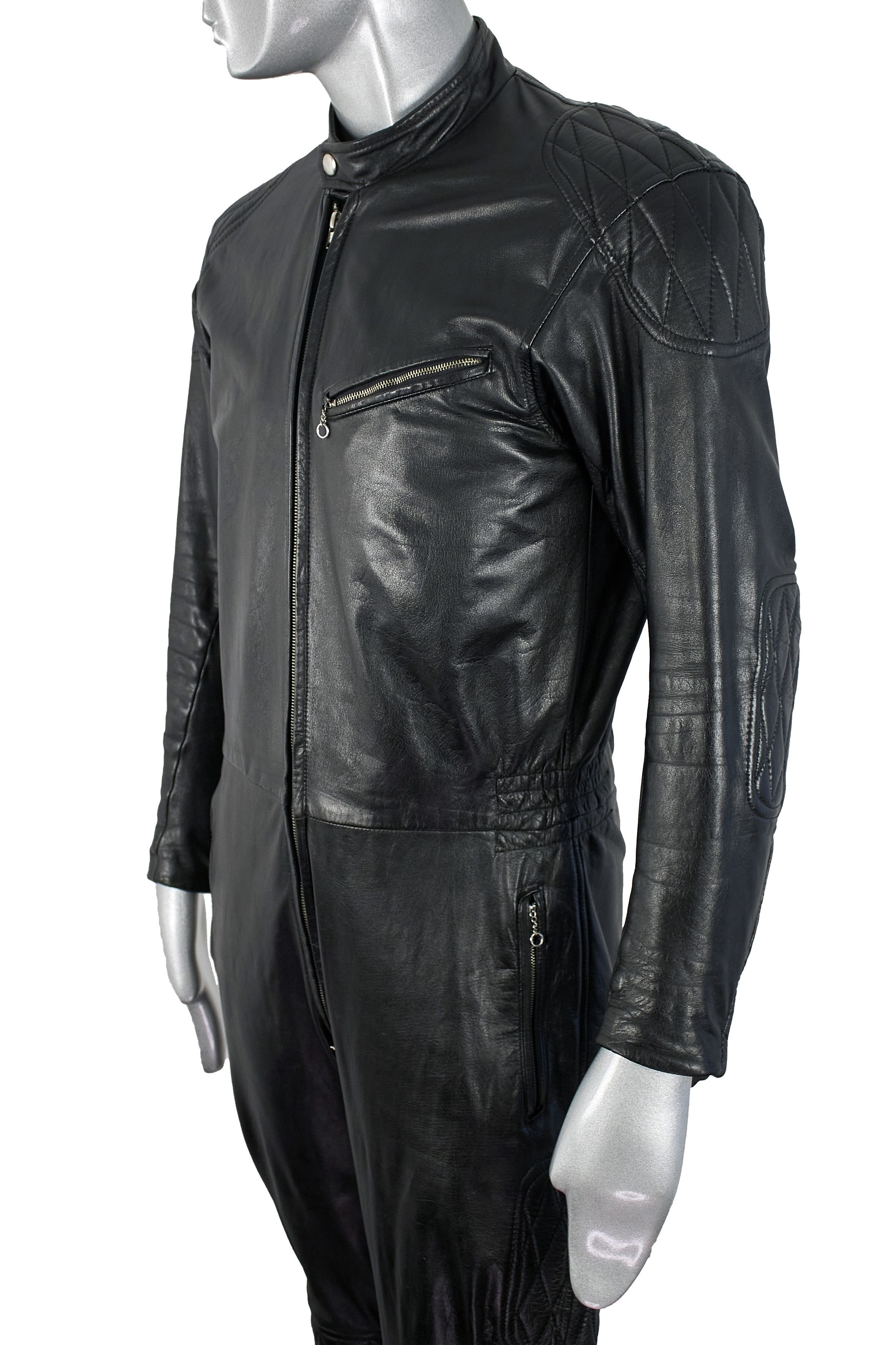 Japanese Brand Rare vintage leather motorcycle overalls suit 80s 90s Size US M / EU 48-50 / 2 - 9 Thumbnail