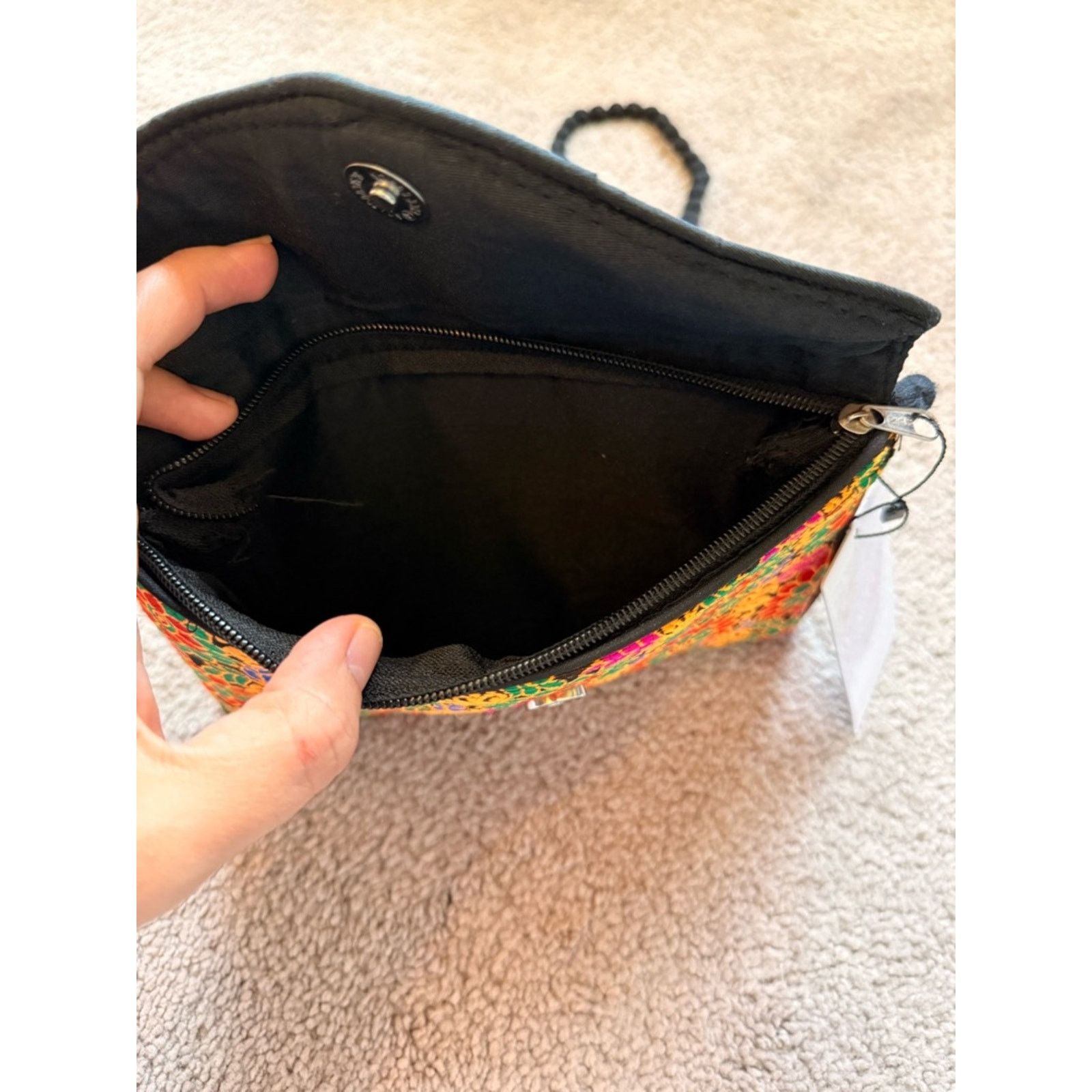 & Other Stories Savana Multicolor Floral Embroidered Crossbody Bag Size ONE SIZE - 3 Thumbnail