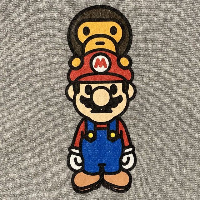 Bape BAPE × Nintendo Mario Milo Full Zip Hoodie a bathing ape Size US M / EU 48-50 / 2 - 4 Thumbnail