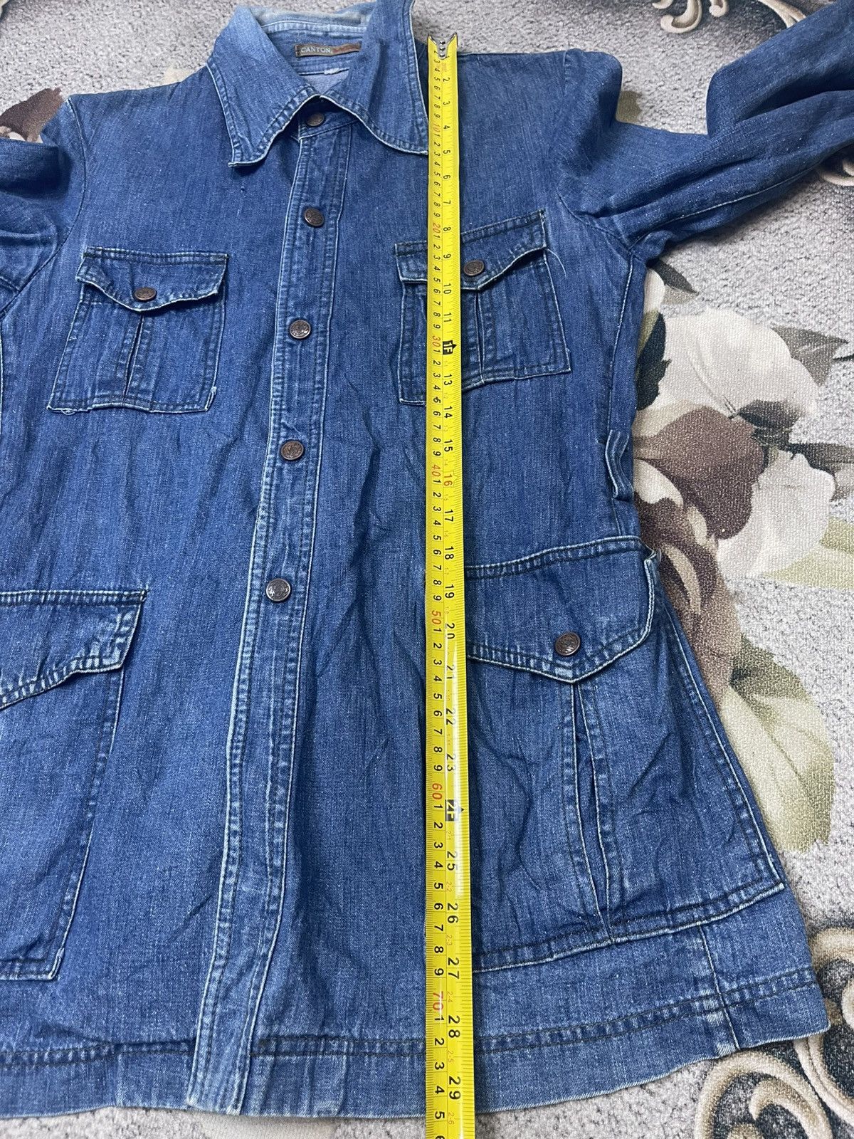 Vintage Canton X West Denim Jacket Streetwear Size US M / EU 48-50 / 2 - 7 Thumbnail